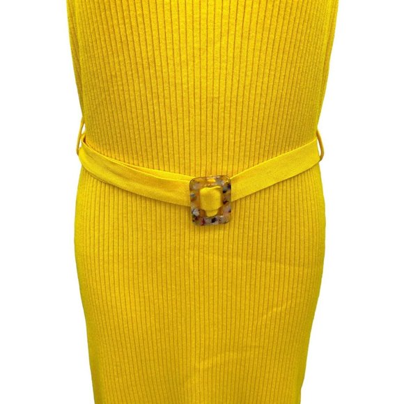 Jolie & Joy Women’s Knit Dress Yellow Size 2X Bright Artsy Summer‎ Vibe Sunshine - Picture 2 of 8